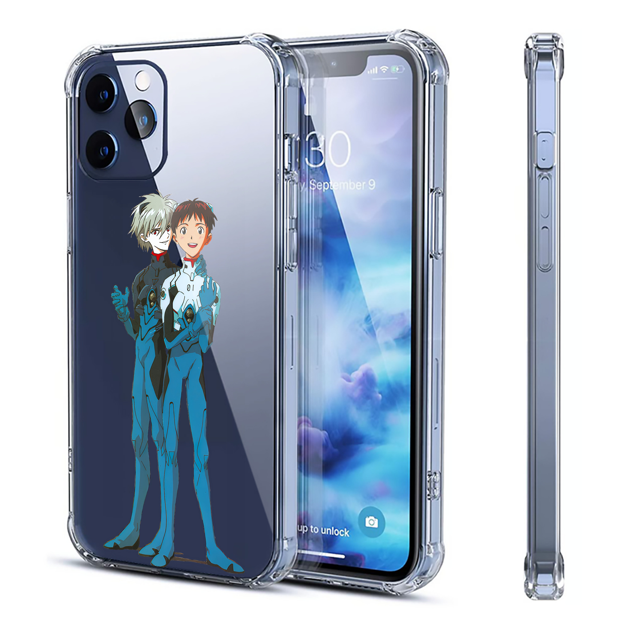 （画像用） EVA 新世紀エヴァンゲリオン 【iPhone 12シリーズ対応】透明スマホケース（クリアソフトケース）